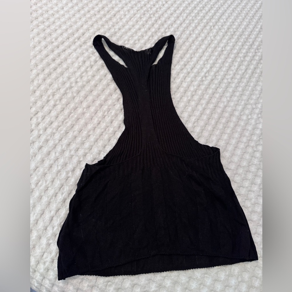 Free People Switch it up racerback Cami NWOT in black